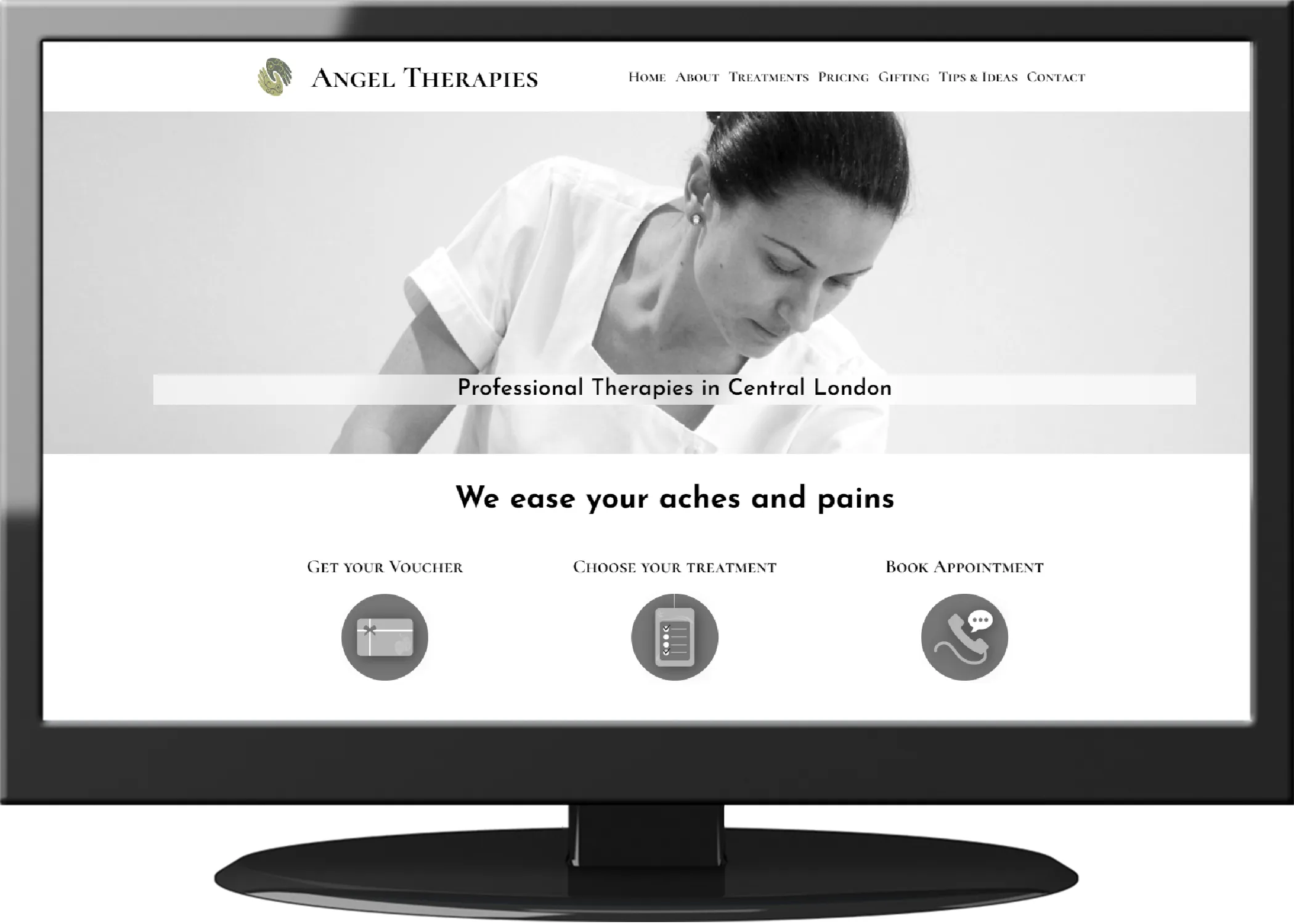 Screenshot Angel Therapies